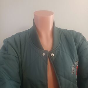 Women's Green Quilted Jacket